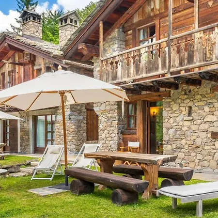 Villa Chalet Atresort Au Coeur Des Neiges Indoor Pool&spa With 4 Bedroom - What'app - 0034-635-520-036 - For Reservations!! Courmayeur